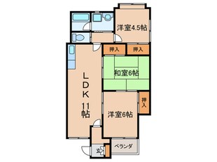 シャルマン大島　２の物件間取画像